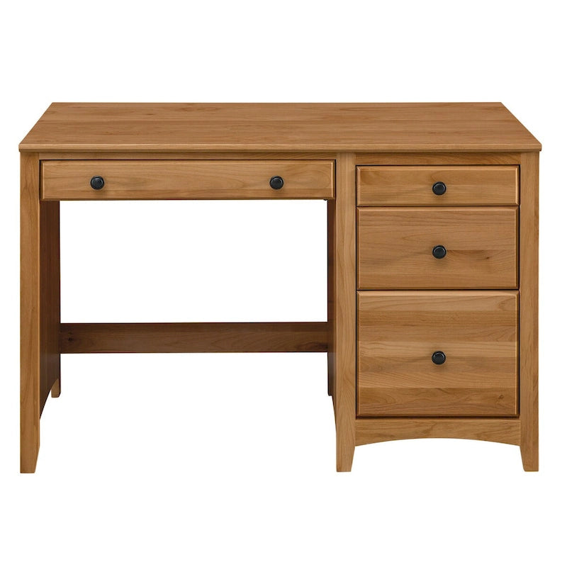 Solid Wood 4 Drawer Desk