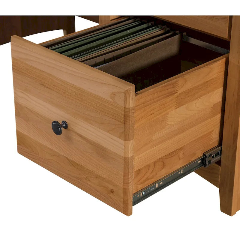 Solid Wood 4 Drawer Desk