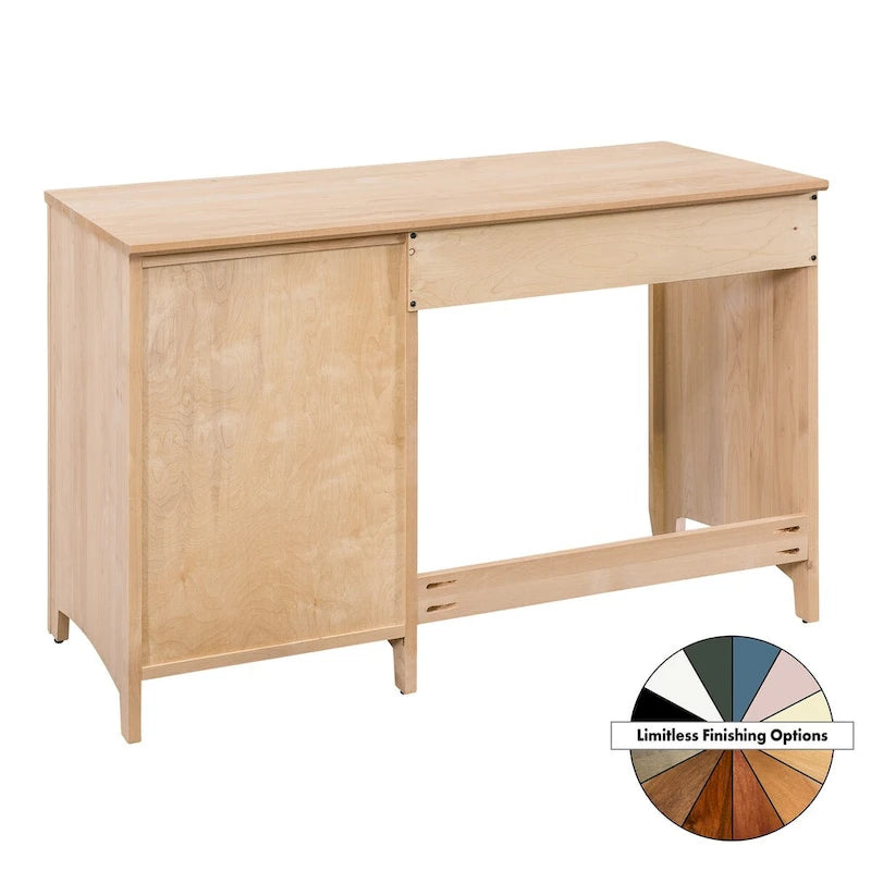 Solid Wood 4 Drawer Desk