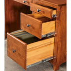 Solid Wood 4 Drawer Desk