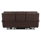 Blair Leather Dual Power Reclining Sofa - Cognac