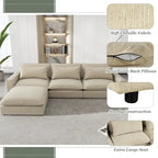 Sectional Sofa Cloud Sofa Chenille Upholstered Sofa