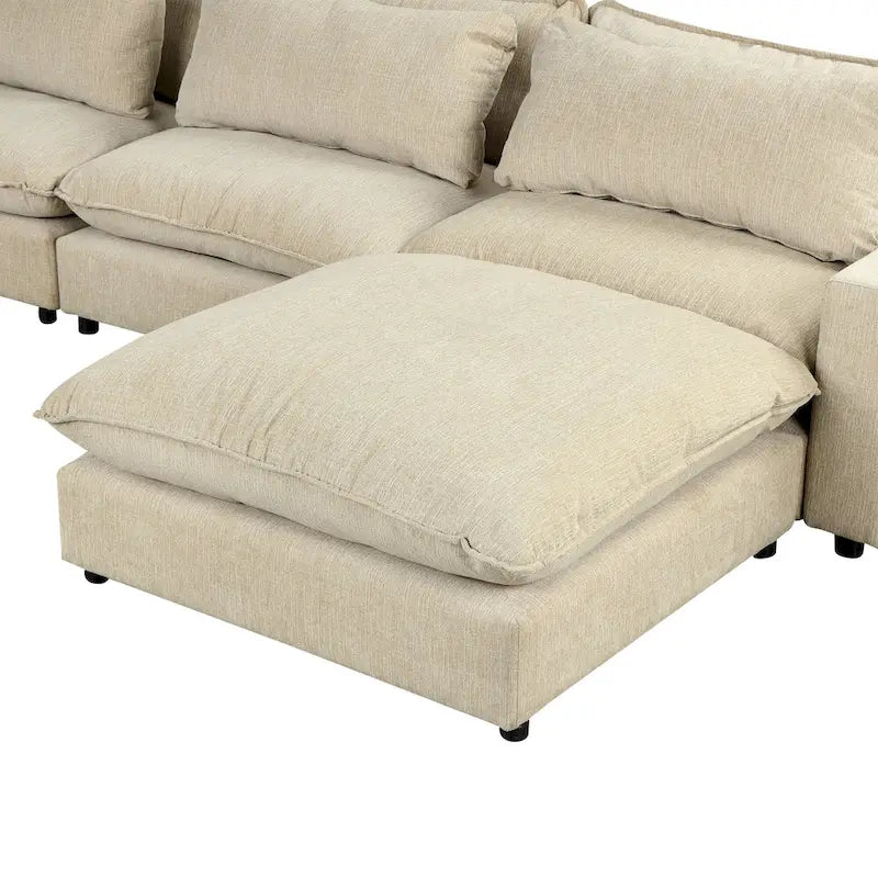 Sectional Sofa Cloud Sofa Chenille Upholstered Sofa