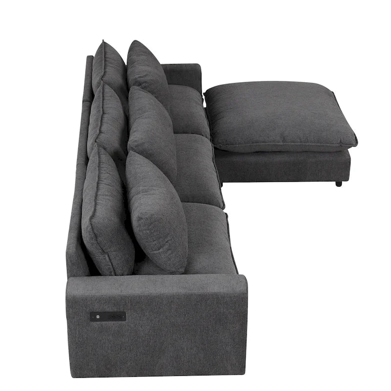 Sectional Sofa Cloud Sofa Chenille Upholstered Sofa