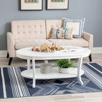 Modena Rusitc White Wood Coffee Table
