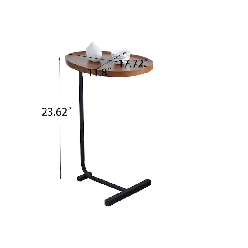 2-Pieces C-Shaped Side Table Coffee Table Small Sofa Table