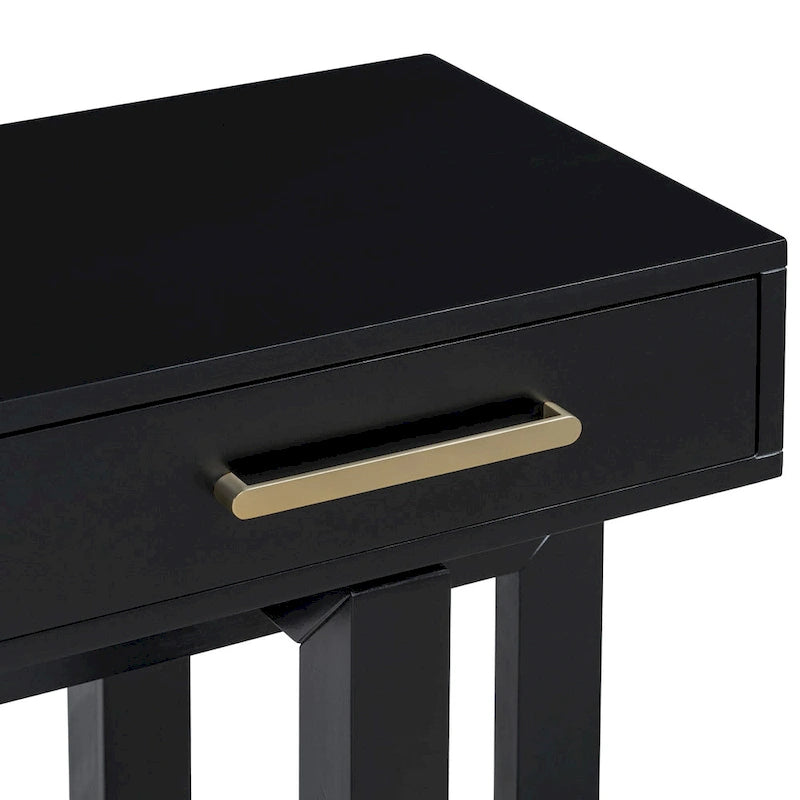 Elegant Console Table with Three Drawers, Extra Long Entryway Table for Entryway, Hallway, Living Room, Foyer
