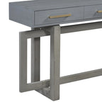 Elegant Console Table with Three Drawers, Extra Long Entryway Table for Entryway, Hallway, Living Room, Foyer