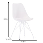 Porthos Home Mid-Century Modern Set of 2 Dining Room Chairs - N/A