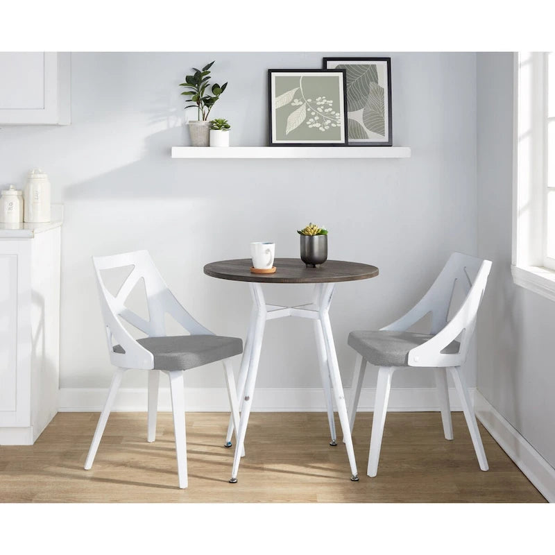  Ciara-Charlotte Round 3-Piece Dinette Set