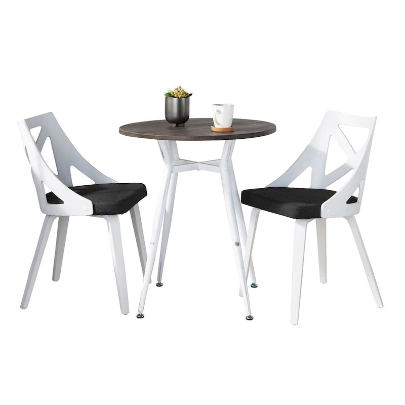 Ciara-Charlotte Round 3-Piece Dinette Set
