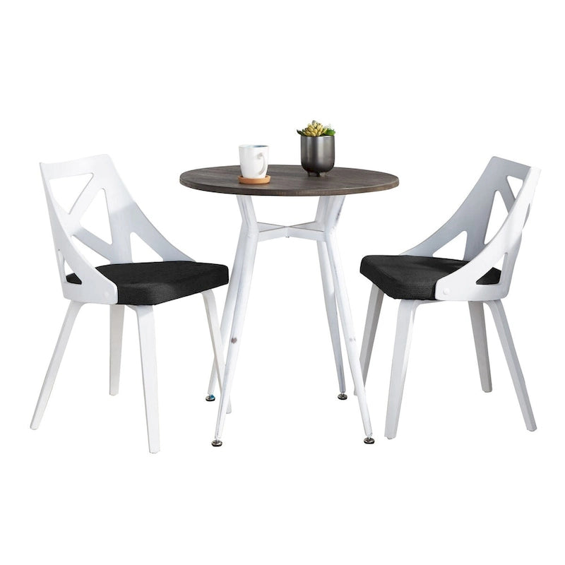 Ciara-Charlotte Round 3-Piece Dinette Set