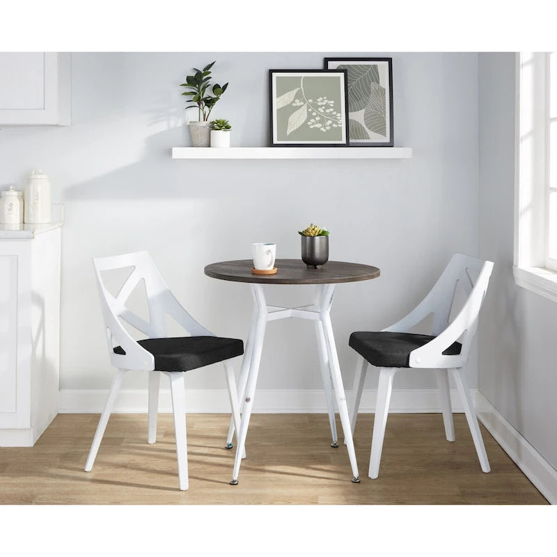 Ciara-Charlotte Round 3-Piece Dinette Set