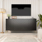 Mid-Century Four Door Storage Buffets Sideboards