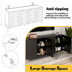 Mid-Century Four Door Storage Buffets Sideboards
