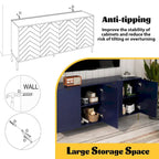 Mid-Century Four Door Storage Buffets Sideboards