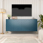 Mid-Century Four Door Storage Buffets Sideboards