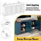 Mid-Century Four Door Storage Buffets Sideboards