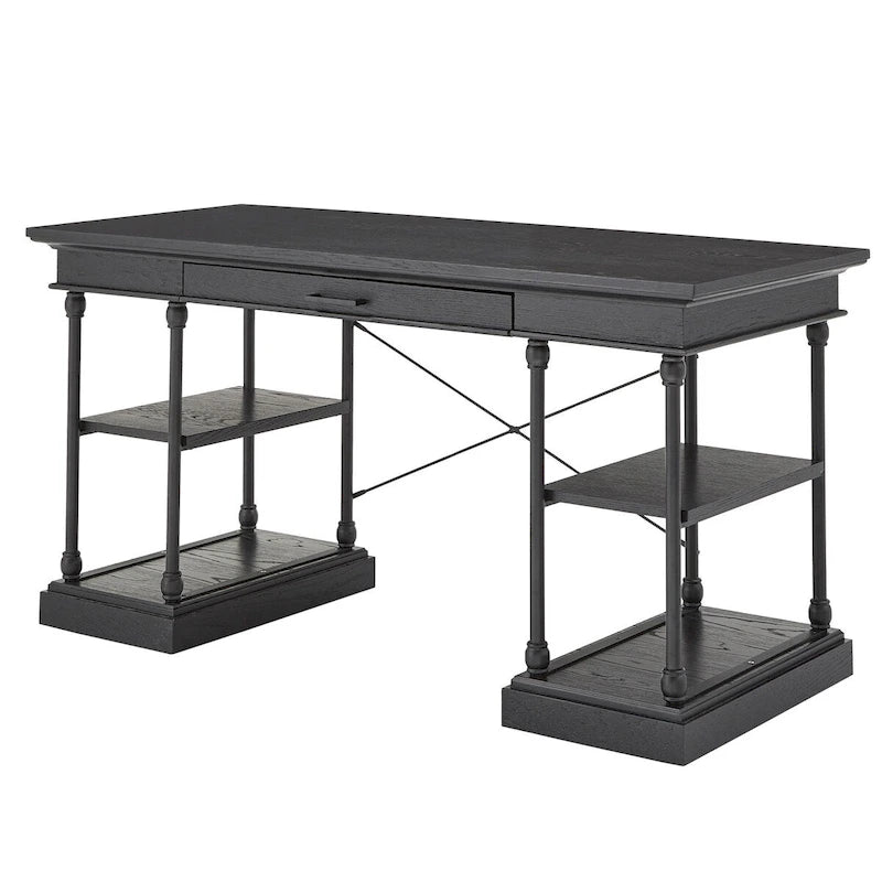 Barnstone Cornice 1-drawer Storage Writing Desk by  Artisan