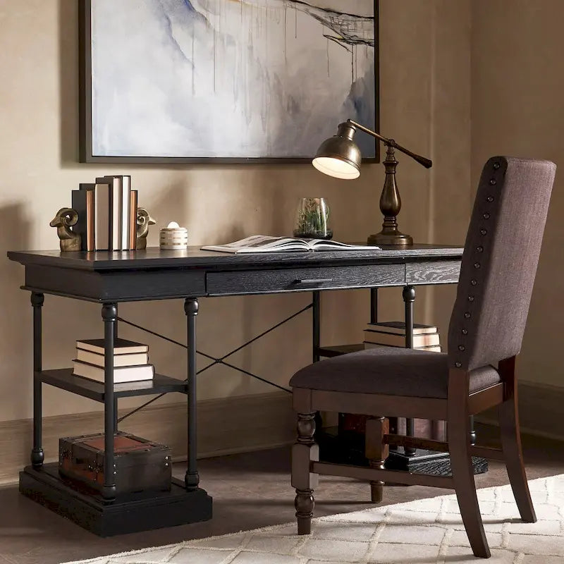 Barnstone Cornice 1-drawer Storage Writing Desk by  Artisan