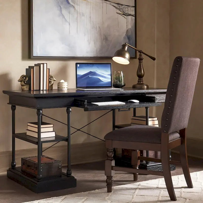 Barnstone Cornice 1-drawer Storage Writing Desk by  Artisan