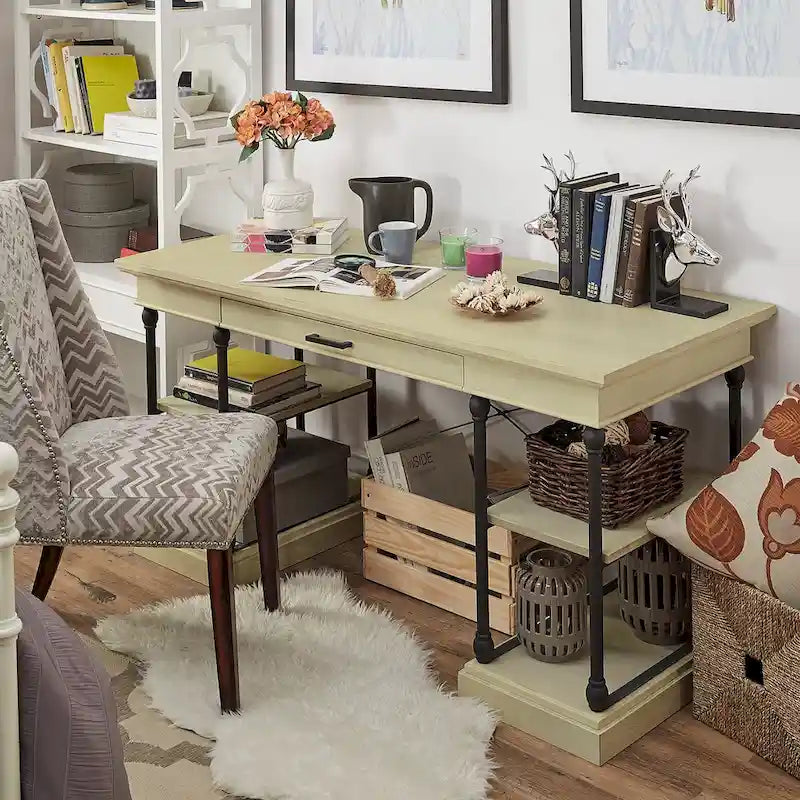 Barnstone Cornice 1-drawer Storage Writing Desk by  Artisan