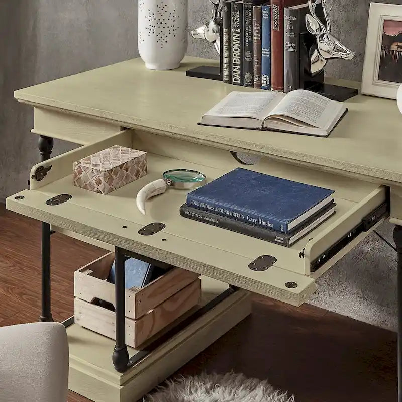 Barnstone Cornice 1-drawer Storage Writing Desk by  Artisan