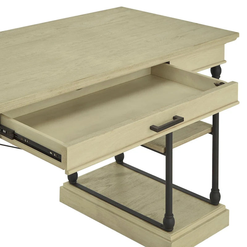 Barnstone Cornice 1-drawer Storage Writing Desk by  Artisan
