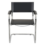 Breuer Chair Company Mart Stam Cantilever Armchair Arm Chair w/ Chrome Frame (Various Bonded Leather Colors)