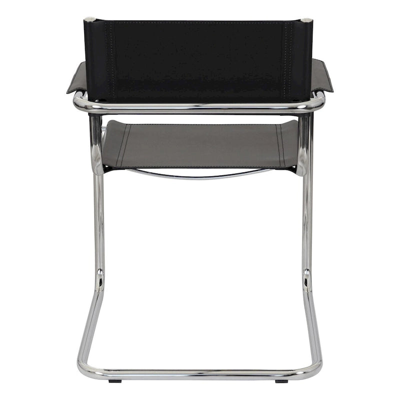 Breuer Chair Company Mart Stam Cantilever Armchair Arm Chair w/ Chrome Frame (Various Bonded Leather Colors)