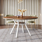 47 Inches Modern Round Dining Table for 4 - 47.2D x 47.2W x 29.9H