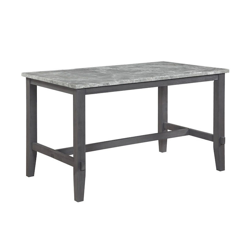 Hudson Marble 7pc Counter Height Set