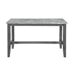 Hudson Marble 7pc Counter Height Set