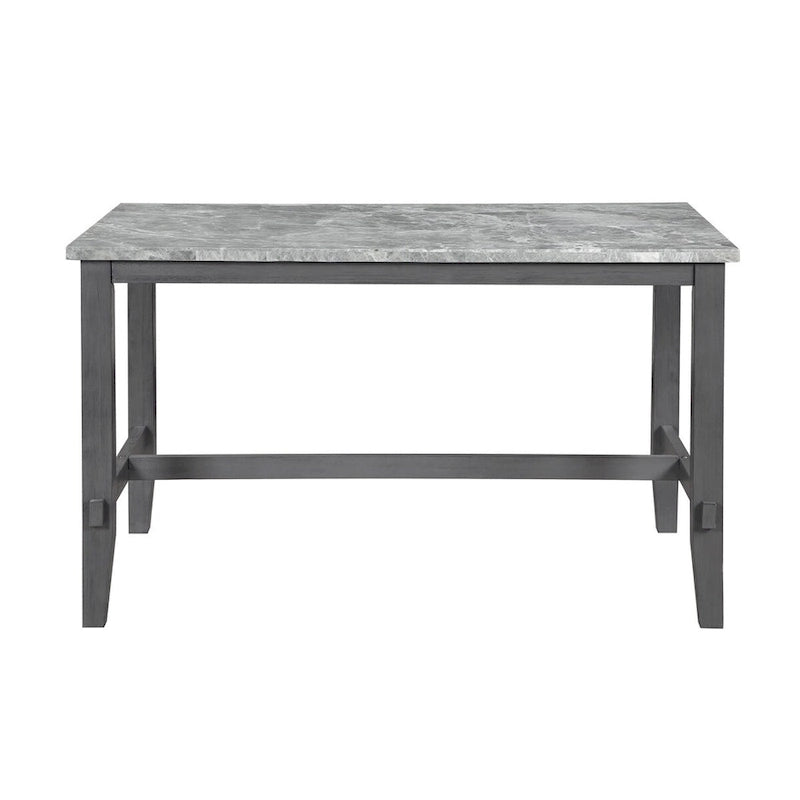 Hudson Marble 7pc Counter Height Set