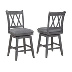 Hudson Marble 7pc Counter Height Set