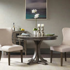 44 Round Dining Table, Solid Wood Finish Classic Designno chairs