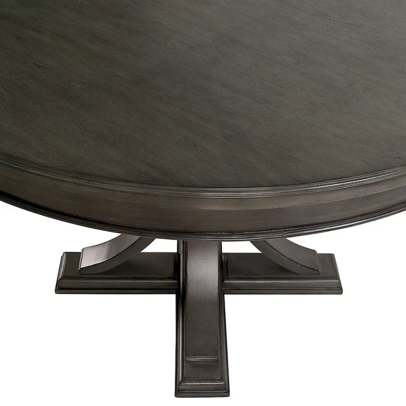 44 Round Dining Table, Solid Wood Finish Classic Designno chairs