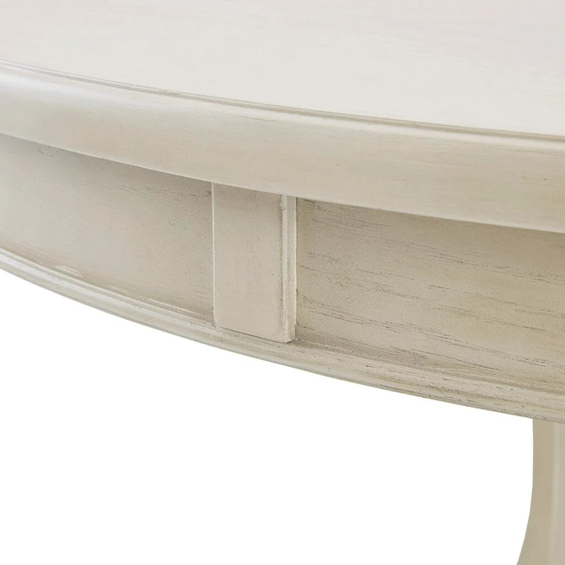 44 Round Dining Table, Solid Wood Finish Classic Designno chairs