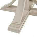 44 Round Dining Table, Solid Wood Finish Classic Designno chairs