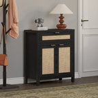 SICOTAS Farmhouse Sideboard Buffet Cabinet Set of 2 with Drawer - N/A