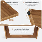 70.87 Large Farmhouse Dining Room Table for 6-8 People, Brown