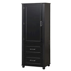 Freestanding Tall Bathroom Storage Cabinet with Door, 2 Drawers and Adjustable Shelf