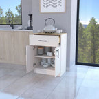 FM FURNITURE Cope kitchen Pantry in melamine with 2 doors and 1 drawer - N/A
