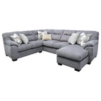American Furniture Classics Cabral Slate Model A353V11-K23 U Shaped Sectional with 6 Throw Pillows