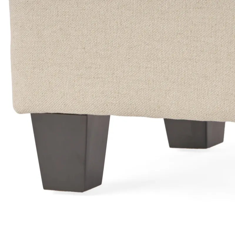 1PCS Fabric Ottoman