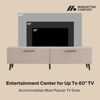Manhattan Comfort Mid Century Modern Jodie 68.9 Inch TV Stand