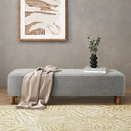 Naci Modern Boucle Ottoman Bench by