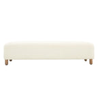 Naci Modern Boucle Ottoman Bench by