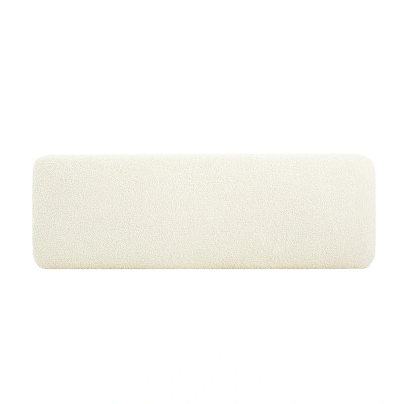 Naci Modern Boucle Ottoman Bench by