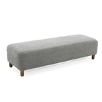 Naci Modern Boucle Ottoman Bench by